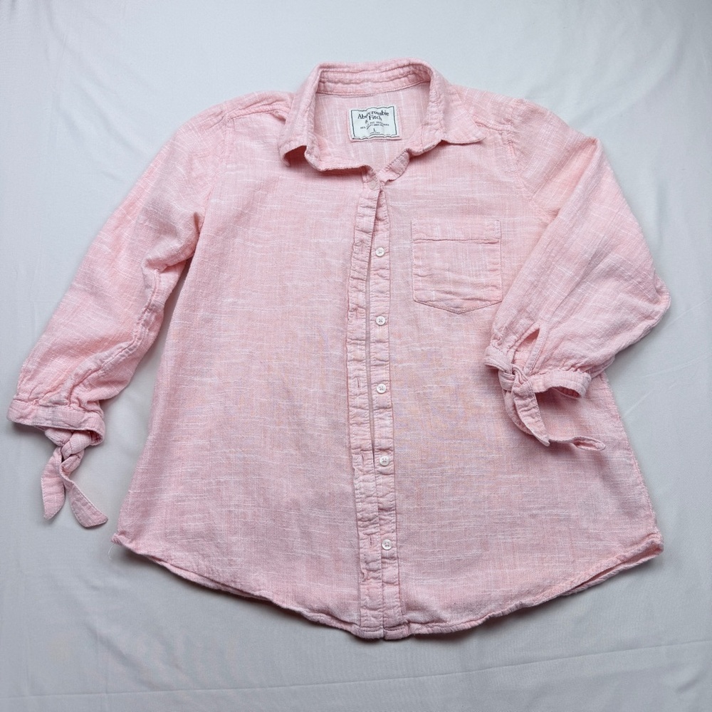 Abercrombie & Fitch Pink Button-Front Shirt